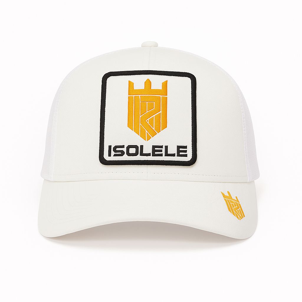 White Isolele Hat Crown