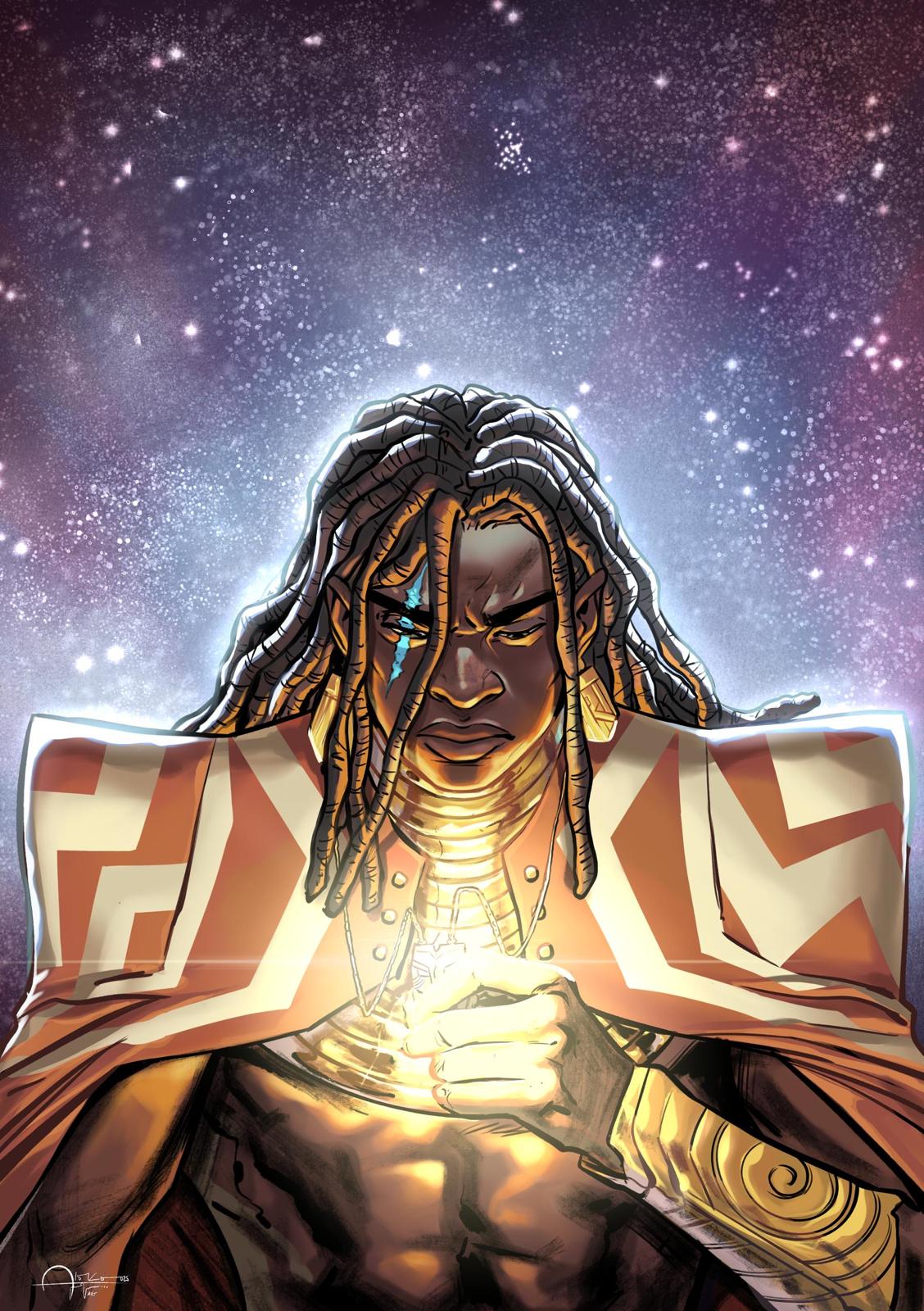 Portrait of Zaiire — African comic character
